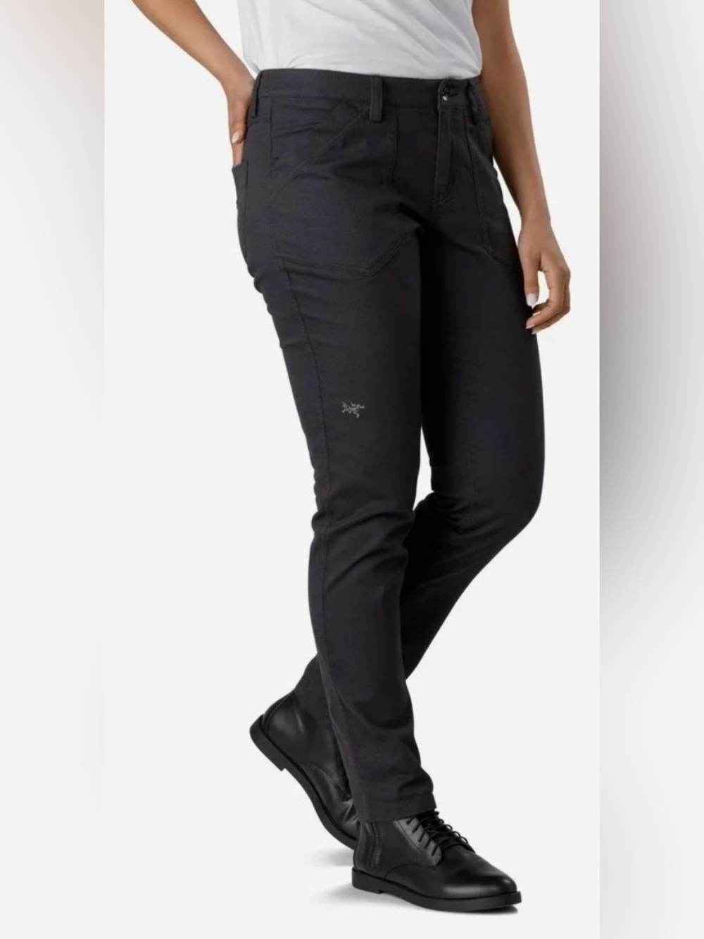 NWOT Arcteryx Murrin Black Gray Hiking Cotton Canvas Outdoor Durable Pants
